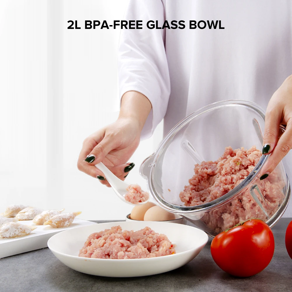 Promotion stainless steel stand hand press two speeds electric baby food grinder chopper