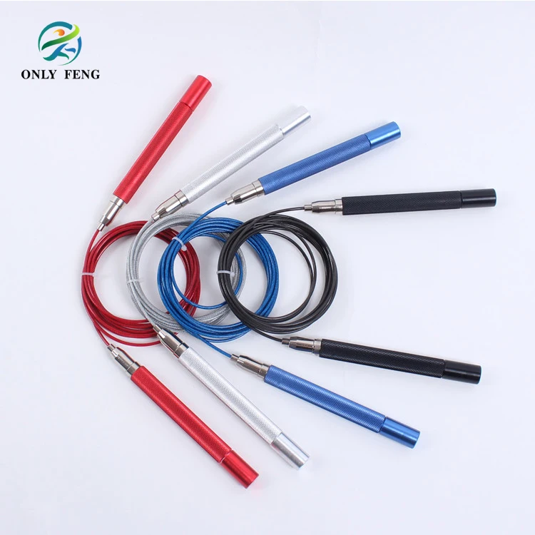 Professional Adjustable Aluminum Handle Self-Lock Steel Wire Speed Jump Rope