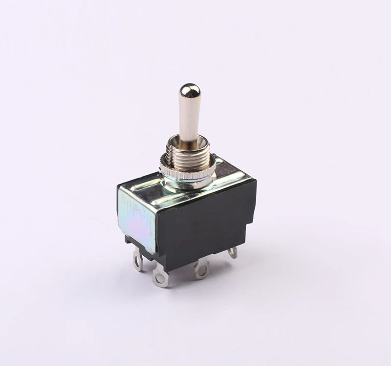 Mini Industrial 10A 250VAC 15A 125VAC Toggle Switch China Double pole 3way (on)-off-(on) double way momentary T6025U