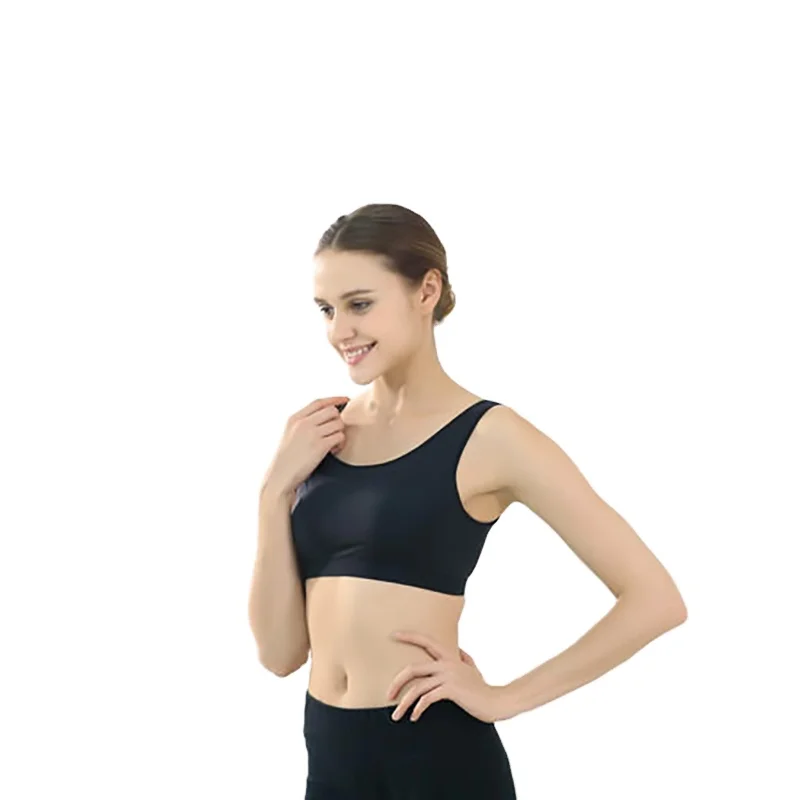 Graphene far infrared heating boundless underwear exercise thin chest U-shaped yoga lingerie