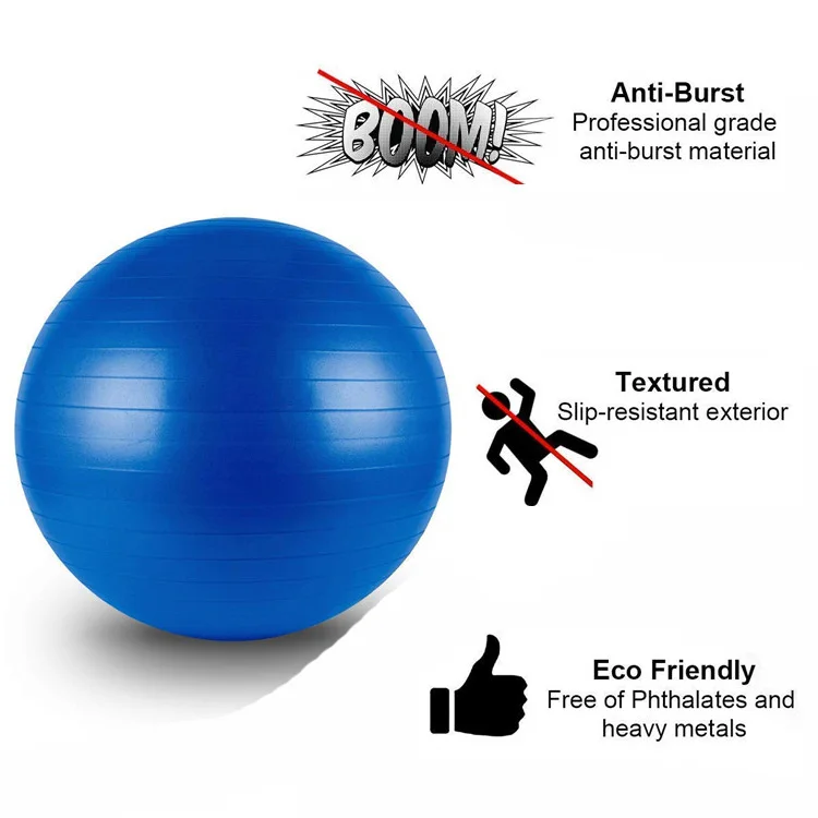 New Professional Grade Yoga Gym Ball 200 Kg Bearing Exercise Equipment For Office & Home & Gym