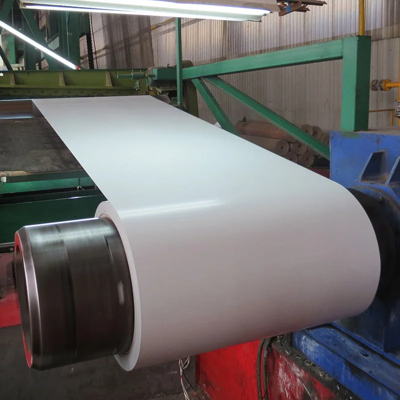 ral9002 az.70 ppgi ppgl coil white corrugated coated galvanized iron zinc metal roof sheet aluzinc steel coil price with film