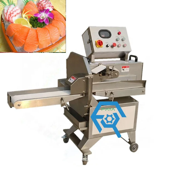 Stainless steel Deli Pork Meat Cutting Machine vegetable and fruit cutter salmon fish Cutting Machine