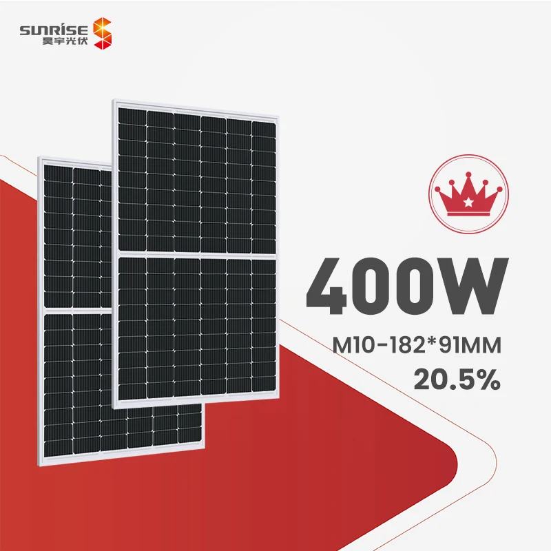 
M10 182mm solar panel pv modules 390w 395w 400w 405w 410w 108cells mono 11BB half cut cell with PERC tec DC1500V OEM solarpanel 
