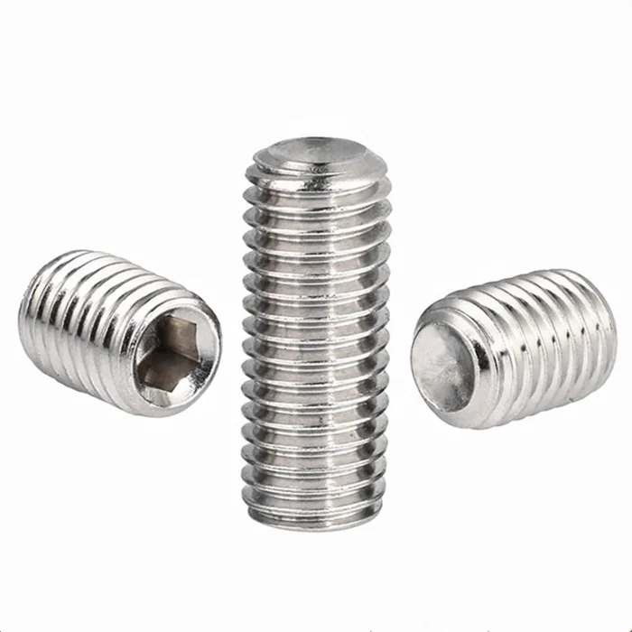 
DIN 916 SS Metric Hexagon socket set screws cup point 