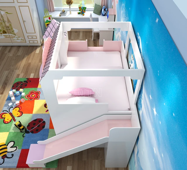 New Arrival kids furniture fantasy children beds  princess single bed girls  single bunk bed double