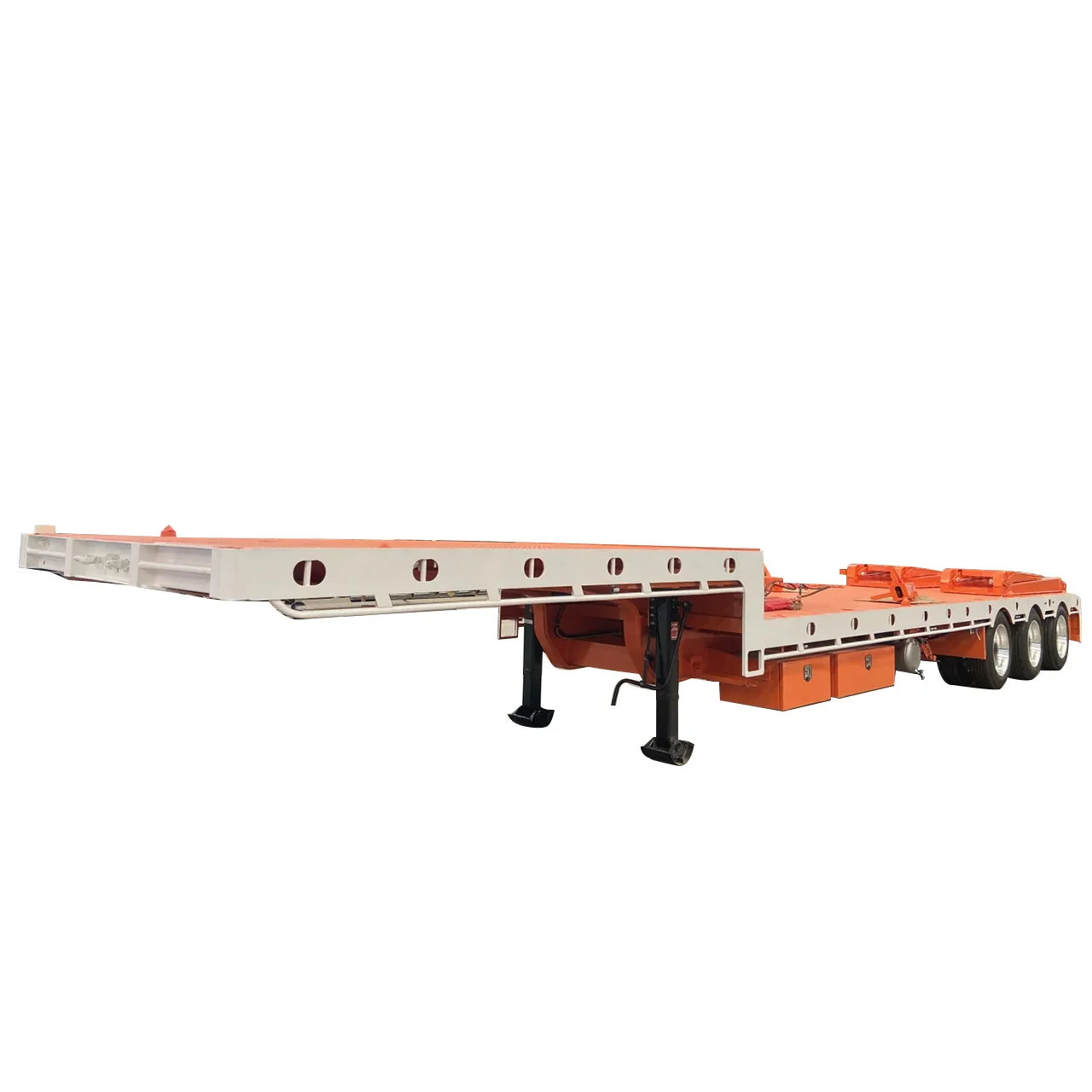 Brand new lowbed semi trailer China lowboy used low bed trailer truck and can load 60-80 T 3/4/6 axis cars for sale