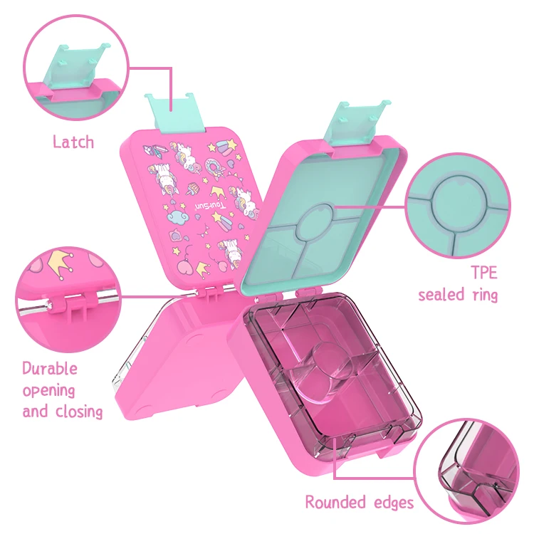 OEM ODM Customized Bpa Free Insulated Plastic Bento Lunch Box school