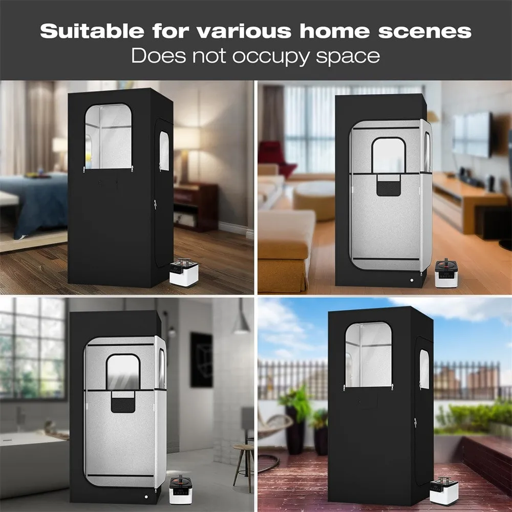 Portable Sauna Box Machine One Person Steam Sauna Room Weight Loss Detox Relieve Stress Portable Personal Sauna Tent