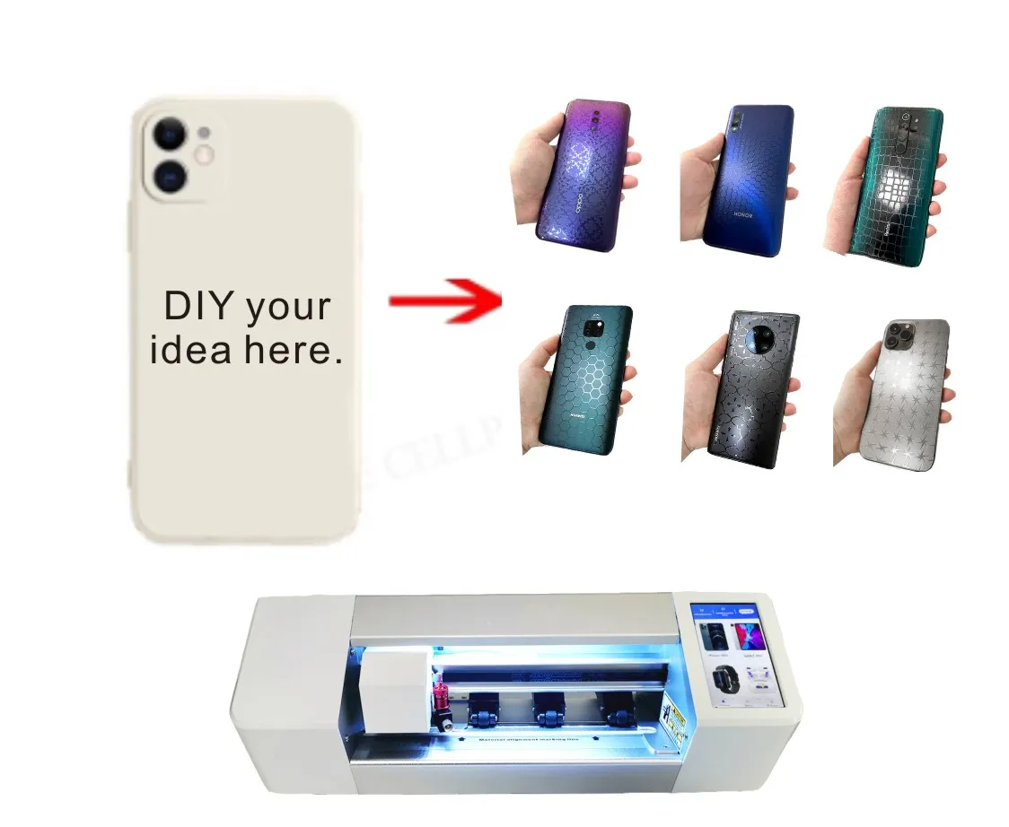 Back Skin Film Crocodile Grain Maya Diamond Skin Film Wrap Skin Phone Back Paste Sticker