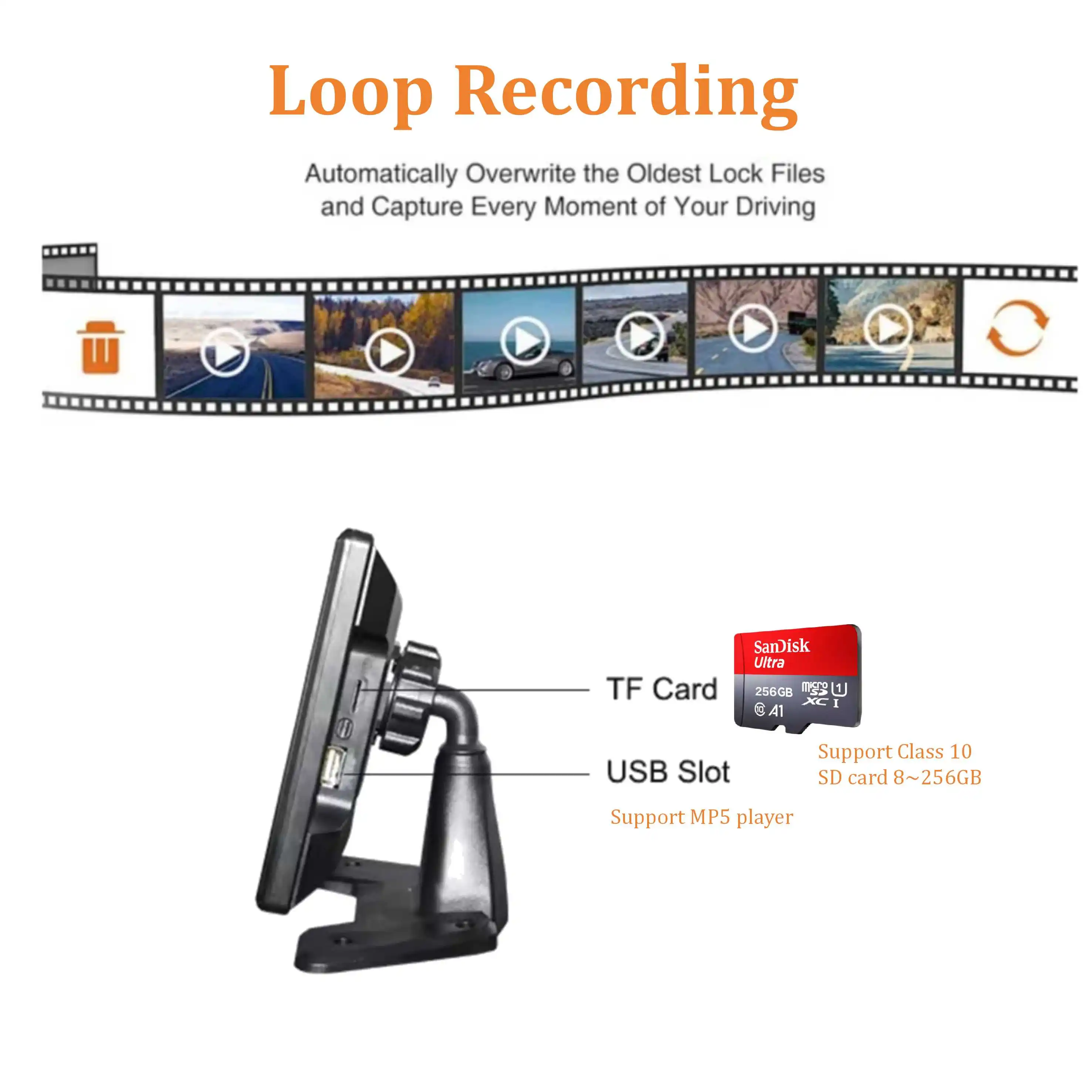 10 36 дюйма сенсорного экрана BSD Monitor 4CH 1080P Камера беспроводной CarPlay Android Auto Car Van Truck