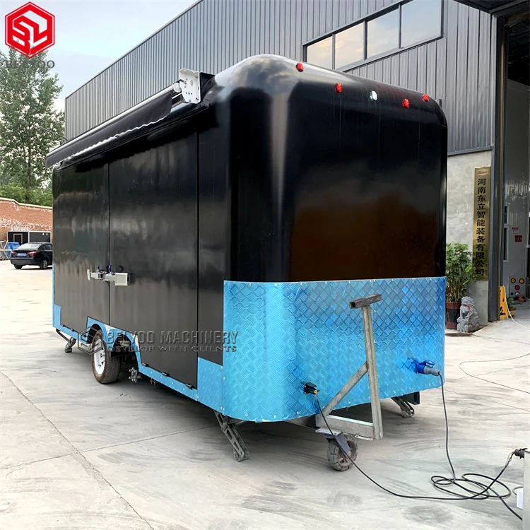 Custom Functional Mobile Stage Trailer Outdoor Events Advertising Digital Led Screen Billboard Food Trailer For Sale