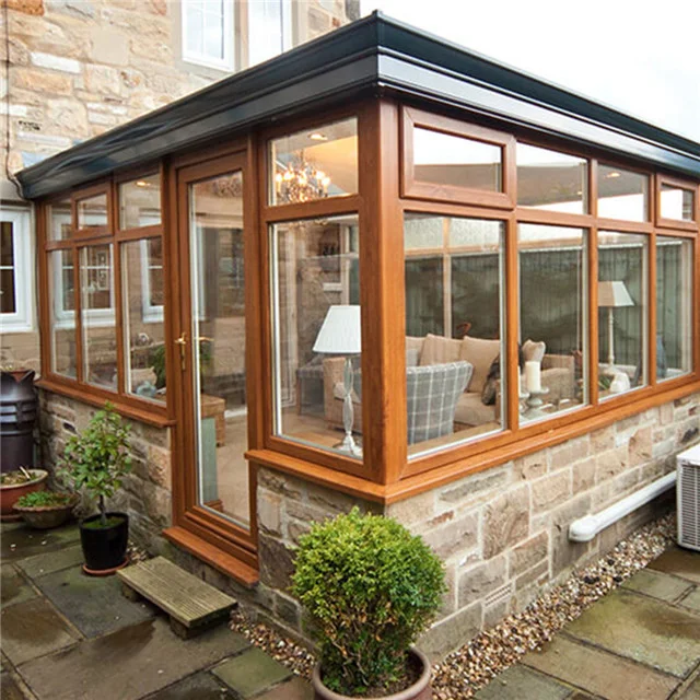 High Quality Roof Molding Sun Rooms Prefab Molding Aluminium Prefabricated Tempered Glass Sun Room