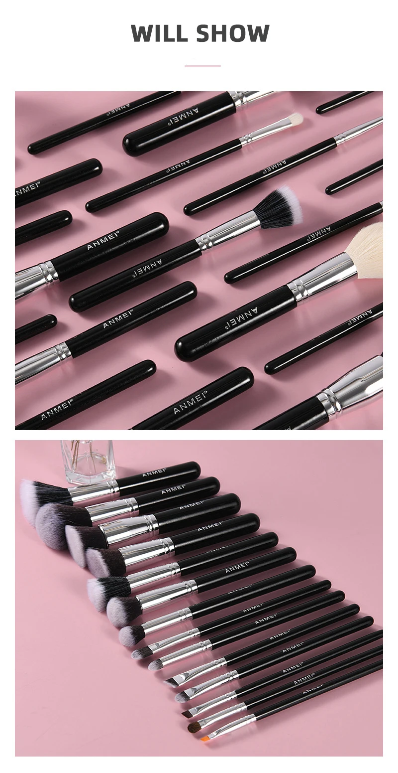 Professional Exquisite Makeup Brush Set Meticulous Facial Eye Brush Sets Variety 24 Pieces Black Makeup Brush Set