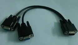 1ft+1ft hdb15m to 2 hdb15f vga spliter cable
