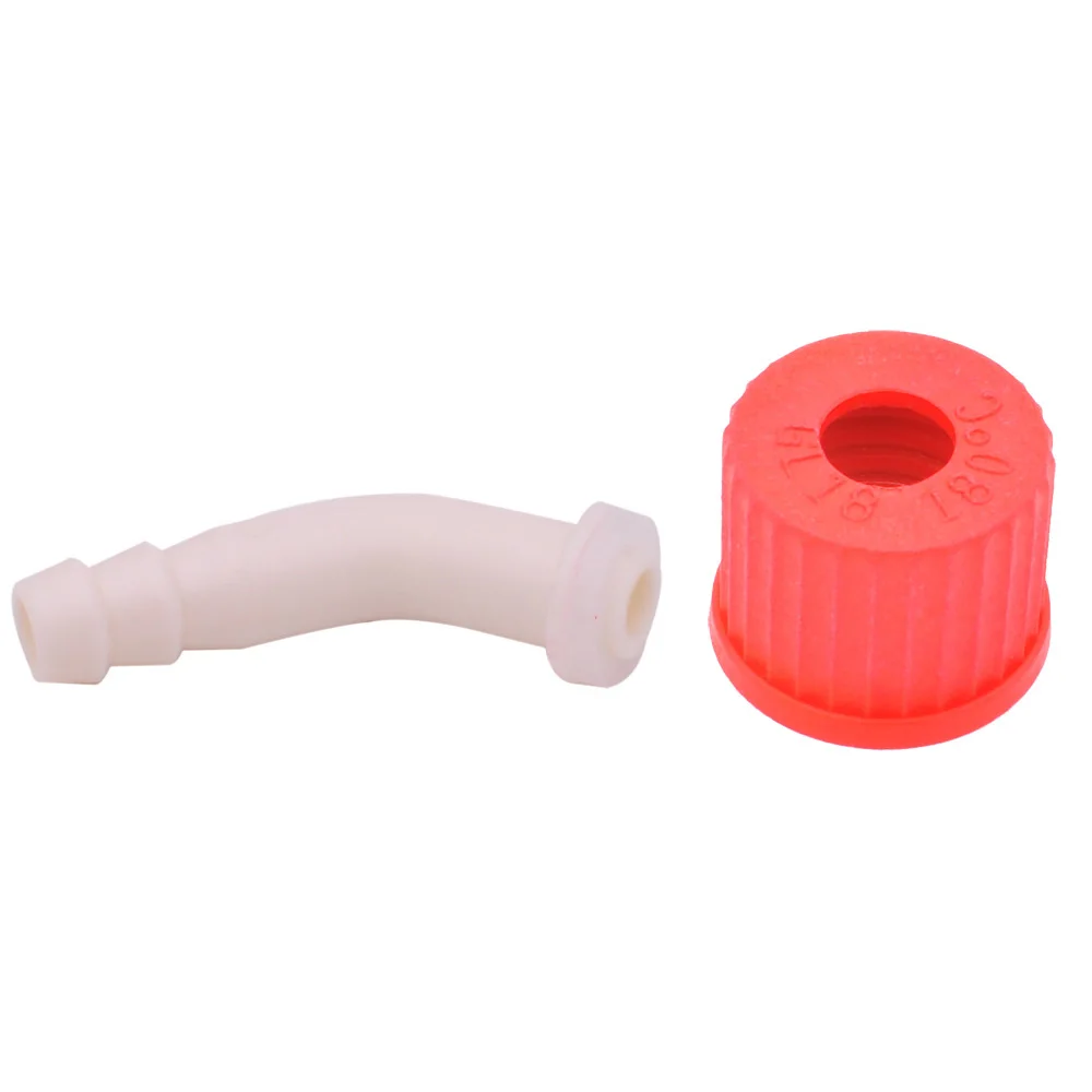 INTLLAB 4PCS GL18-OL Open Top Screw Caps for Laboratory Glass Bottles, High Temperature PBT, 18 mm