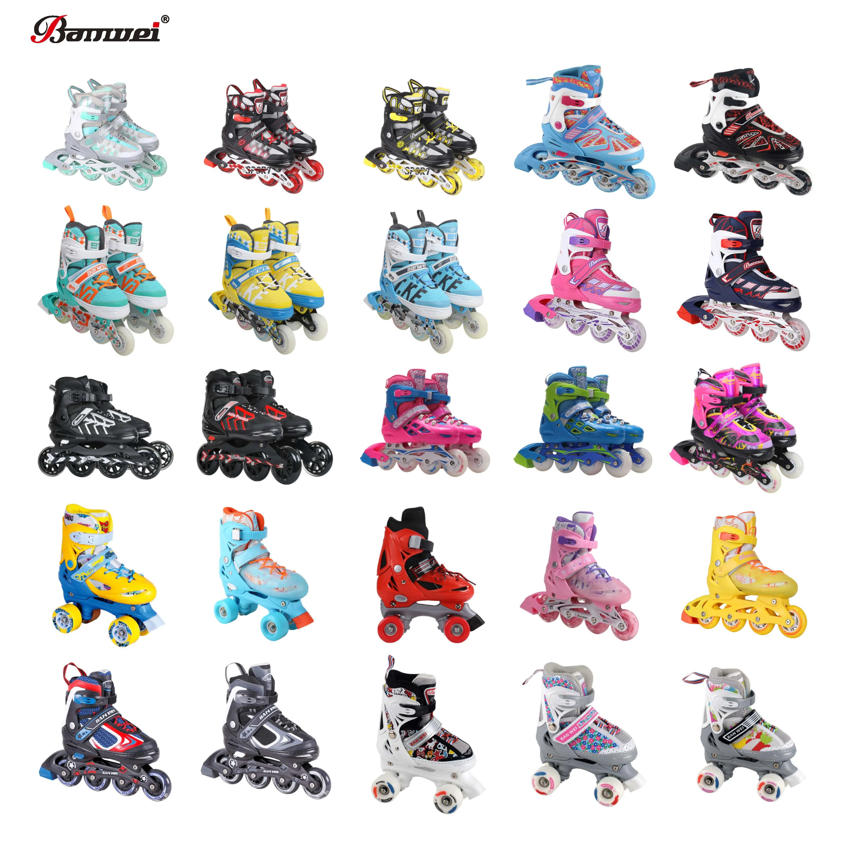 Flexible Adjustable Cheap Easy to Replace Accessories 4 in 1 Durable MultiFunctional Mesh for Kids Inline Roller Ice Skate Shoes