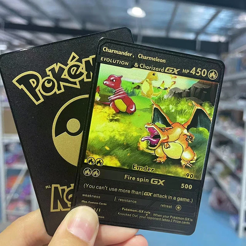 Лучшие продажи 55 шт. Poke mon TCG пакеты для карт Vmax GX Energy Charizard Pikachu Редкие коллекционные игровые карты детей игрушки подарок