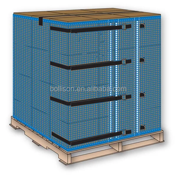 Factory Supply Pallet Cover For Eu/Us/Lifespan Replacing Stretch Film Reusable Pallet Wrap/Pvc Coated Tarpaulin For Pallet Cover