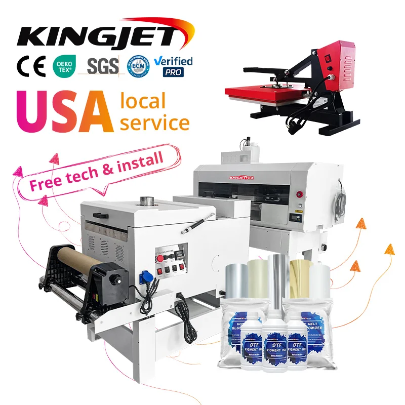 Kingjet a3 dtf printer heads t-shirt printing machine f13 dtf printer 13 a3 l1800 ov a3 dtf printer