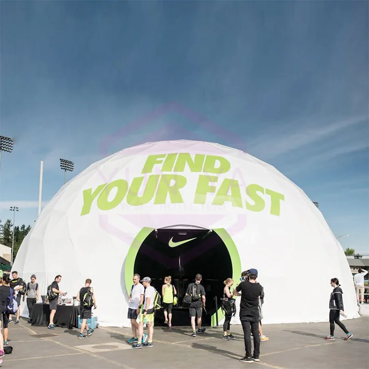 Fast Pop Up Heavy-Duty Outdoor Commercial Advertising Sphere Prefab Tenda Car Show Trade Fair Event 360 Projection Geo Dome Tent