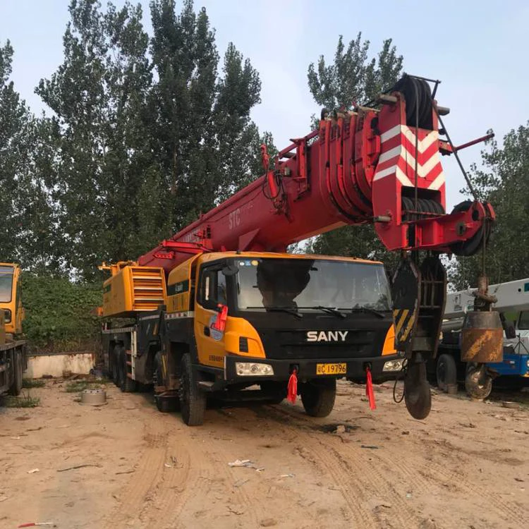 Бывший в употреблении Оригинальный китайский SANY 90 тонн грузовик кран STC900 строительное оборудование для продажи