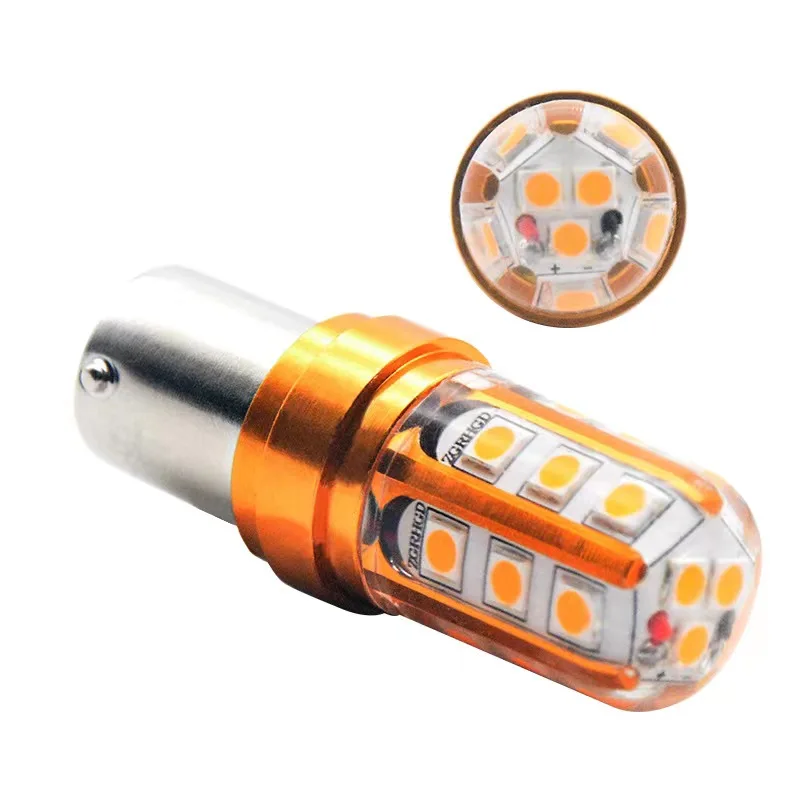 Auto car led Lamp Can bus T20 3030 Ba15S 7443 Car Led Light Bulb  3030 18smd brake light turning light
