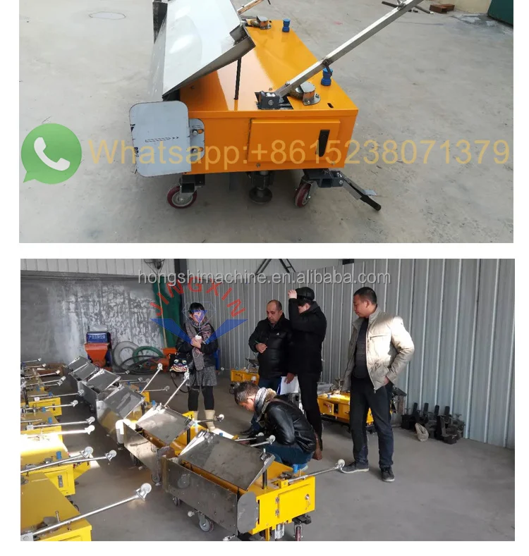 1000 M2/8h Automatic Cement Rendering Machine Wall Plastering Robot Render for Sale
