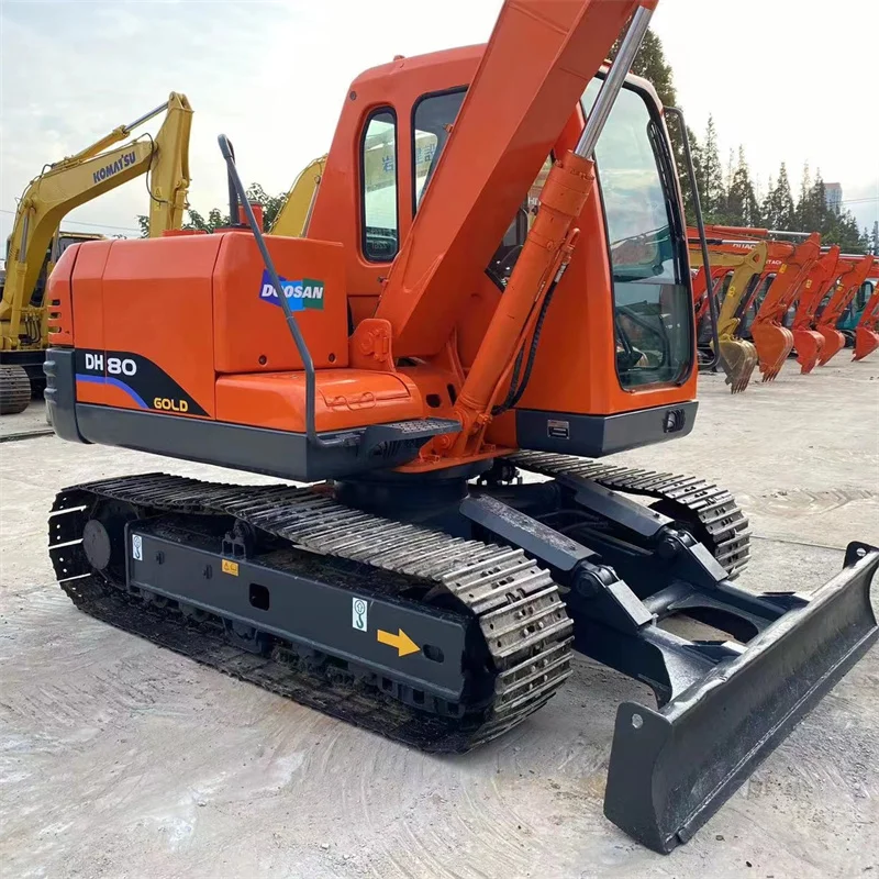 Используемый оригинальный экскаватор Doosan DH80 со стабильным качеством doosan 80 продается по низкой цене