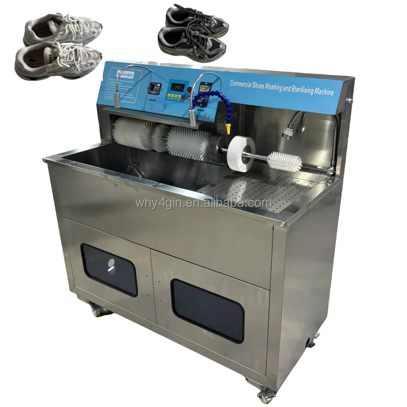 Energy-saving shoe washing equipment for laundry shop commercial shoe washer and dryer with sterilizing shoes drying machine