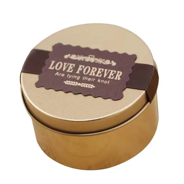 Perfect love symbolizes cookie storage multi-size gold-red round tins