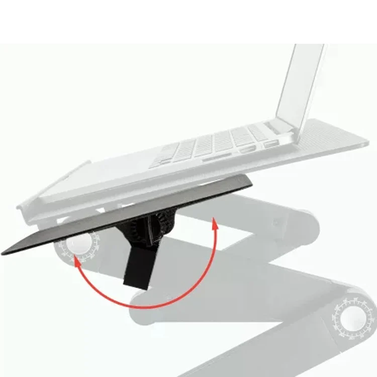 
metal ergonomic adjustable computer desktop folding stand tables 