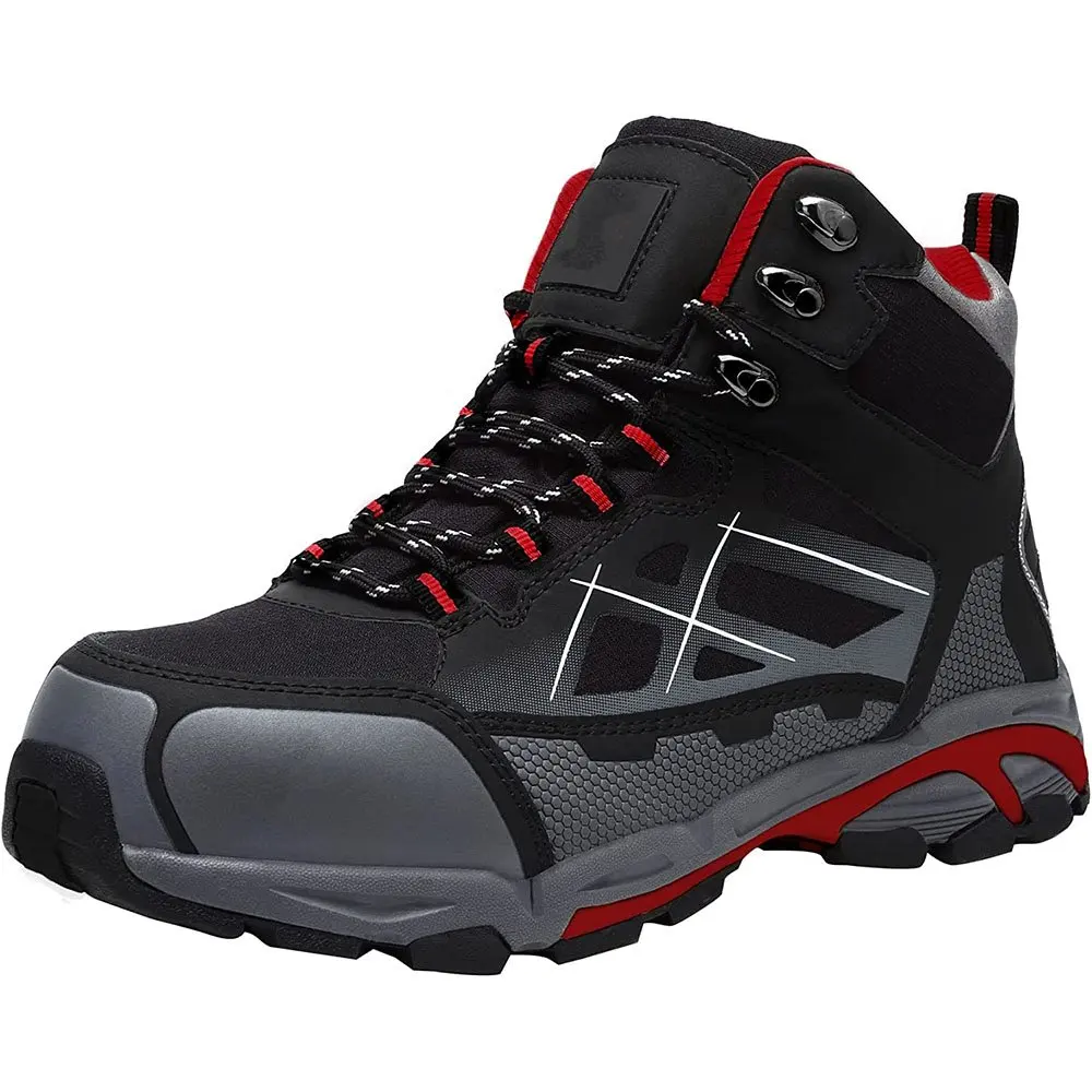 Mens Outdoor Work Boots Safety Working Shoes Indestructible Industrial Construction Footwear Steel Toe Boots