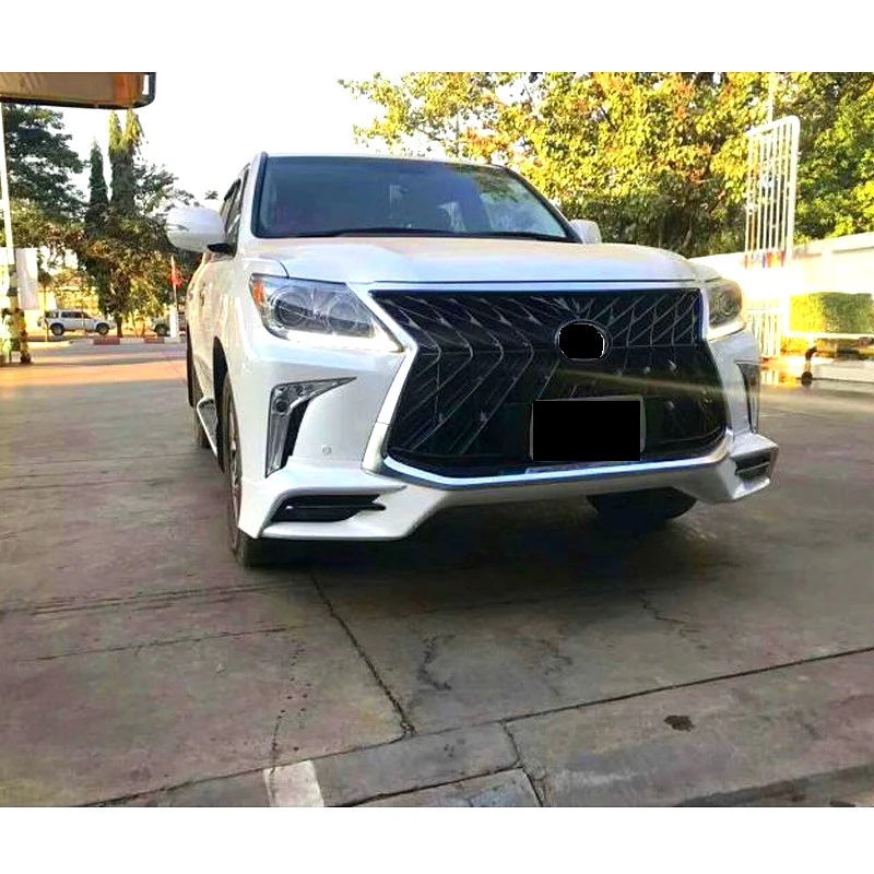 Maictop car accessories front bumper grill facelift bodykit for LX 570 lx570 2008-2015 upgrade to 2016 TRD body kit