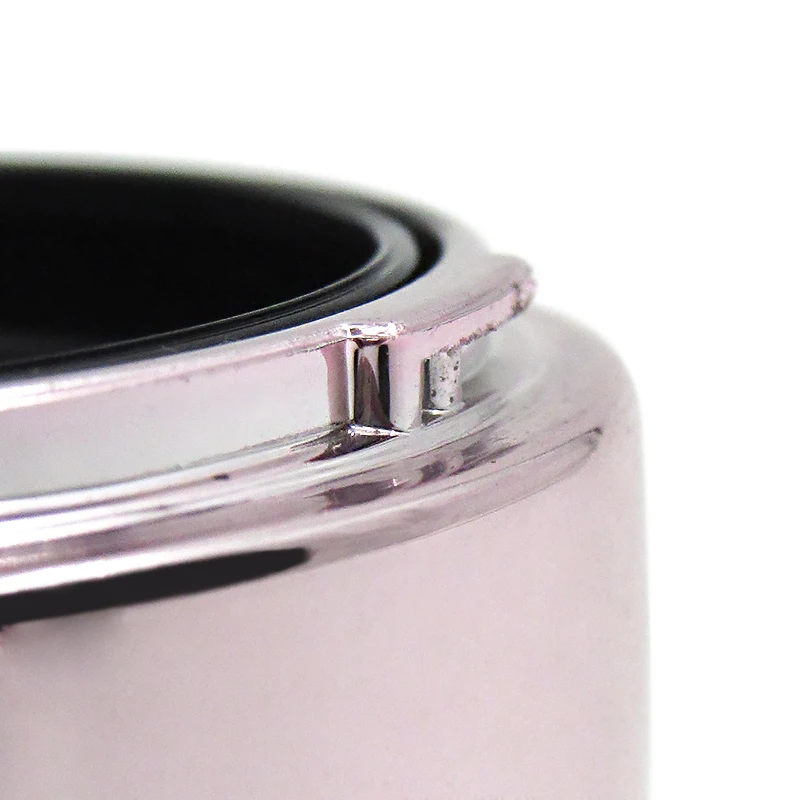 Cosmetic wholesale cute round empty mini blush jar case container with sponge puff custom makeup plastic packaging