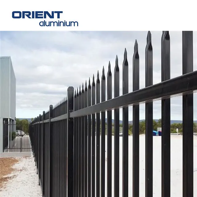 2024 Custom surface powder coated aluminum guardrails Aluminum pole fencing for easy assembly aluminum guardrails