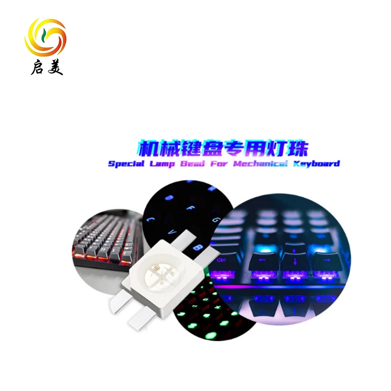 QM Custom High Brightness Reverse Mount Full Colors Blue White pink 4-pin 6028 Rgb Smd Led for Gaming Mechanical Keyboard