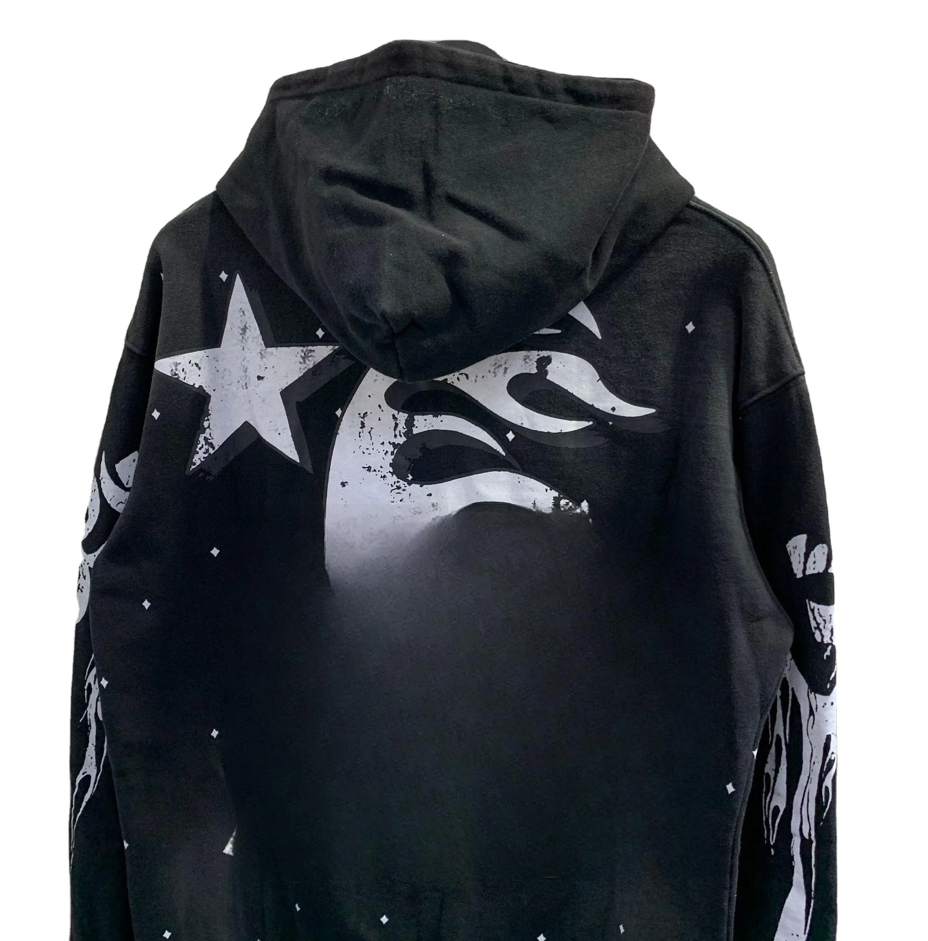 HS Original 1:1 High Quality Red Pullover Hoodie Custom Streetwear with 3D Printing Hip Hop Style Screen Printing Lined Design
