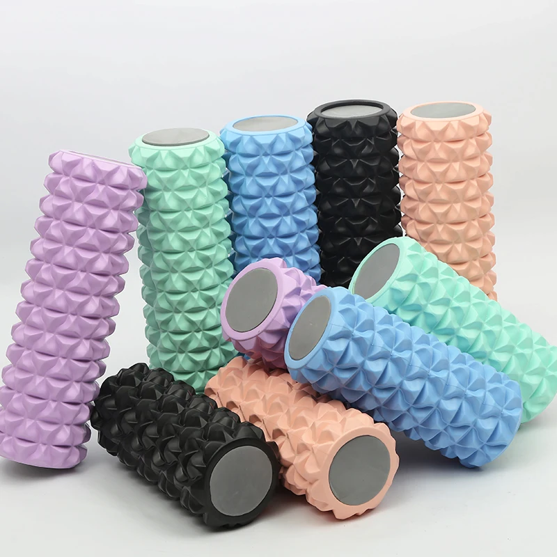 Sanfan factory fitness foam yoga massage roller premium long foam roller 2 in 1 compressive womens exercise foam roller