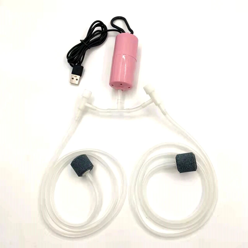 Usb Аккумуляторный кислородный воздушный насос мини-аквариумный аквариумная Рыбалка немой энергосберегающий