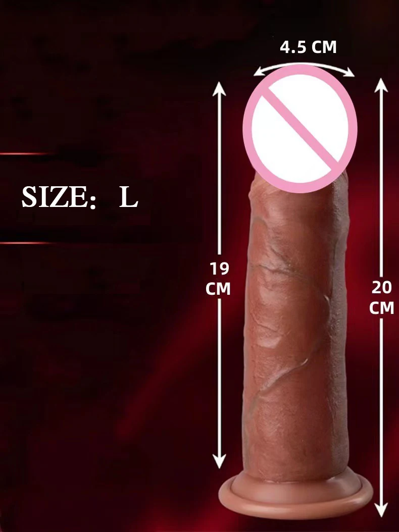 Liquid silicone skin simulation dildo penis female masturbation adult sex toy foreign trade hot product