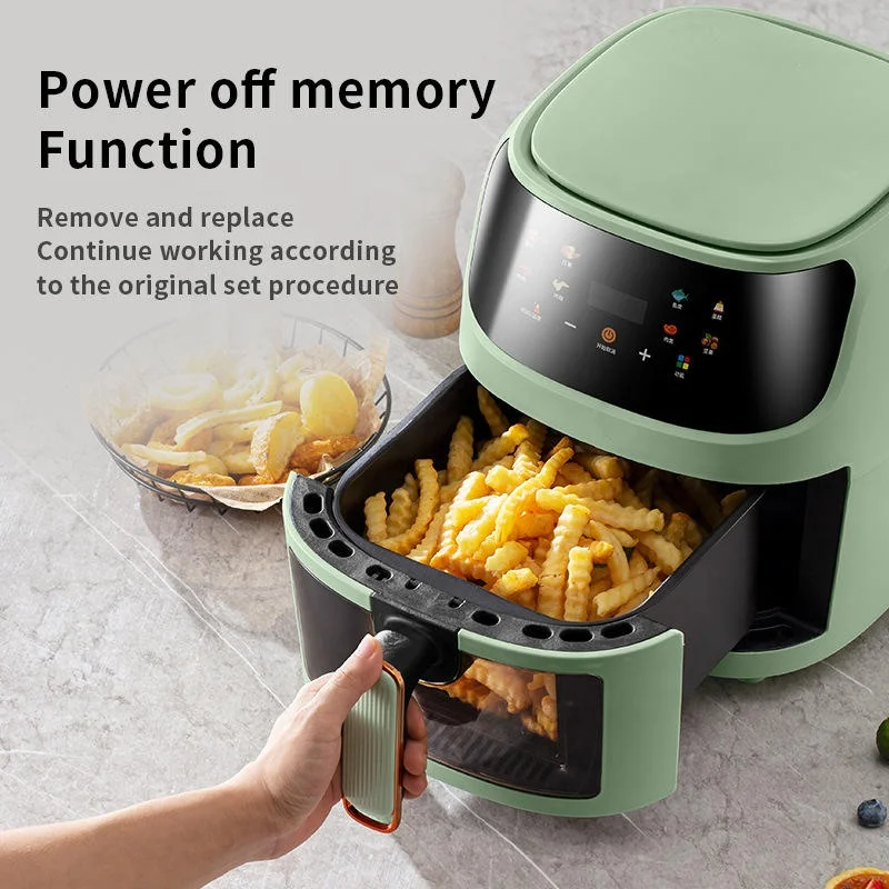 In Stock  Digital 4.5L 5L 8L Smart  Electric Cooker Deep Oven Video  Air Fryer 8L