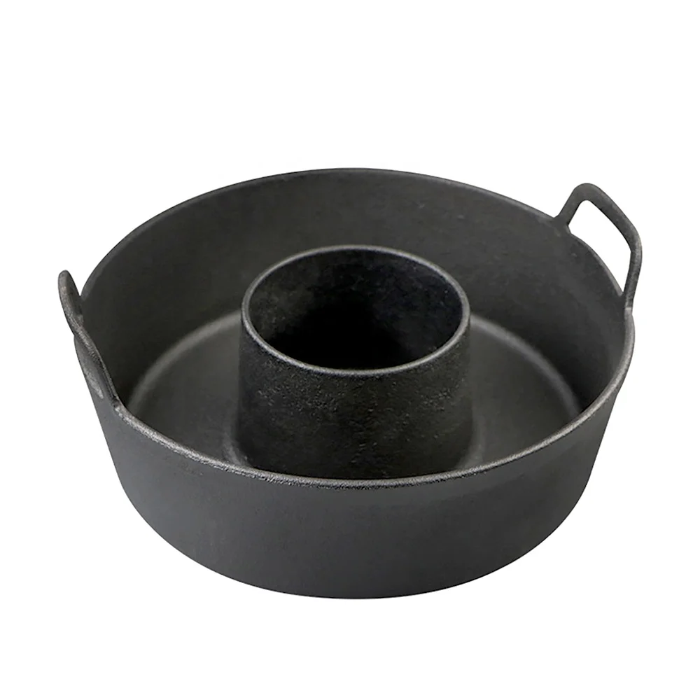 Manufacturers wholesale cast iron chafing dish two-flavor shabu-shabu hot pot