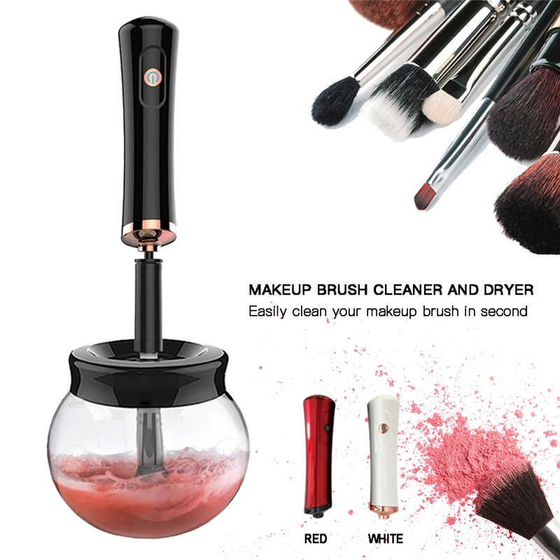 
OEM factory private label Makeup brushes cleaner and dryer battery operated beauty cosmetics Electric makeup brushes cleaner 