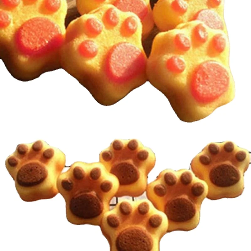 1Pc Cute Pet Cat Dog Paws Silicone Mold 6 Holes Chocolate Cake Cookie Candy Mould DIY Baking Mold Handmade Soap Molds