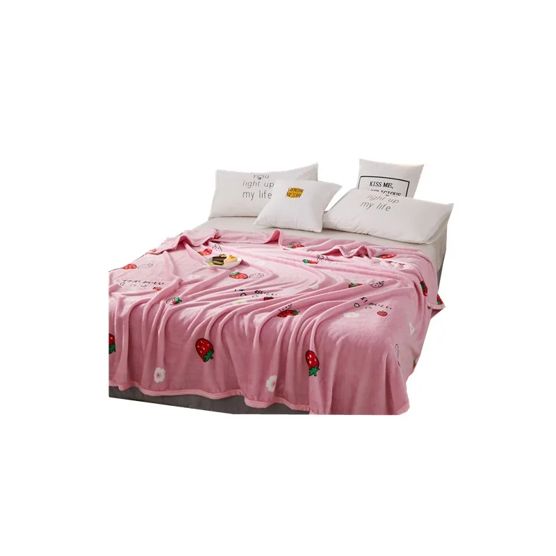 Best Quality Wholesale Printed Kids hot sale 100% polyester Autumn and Winter comfortable thick flannel blanket