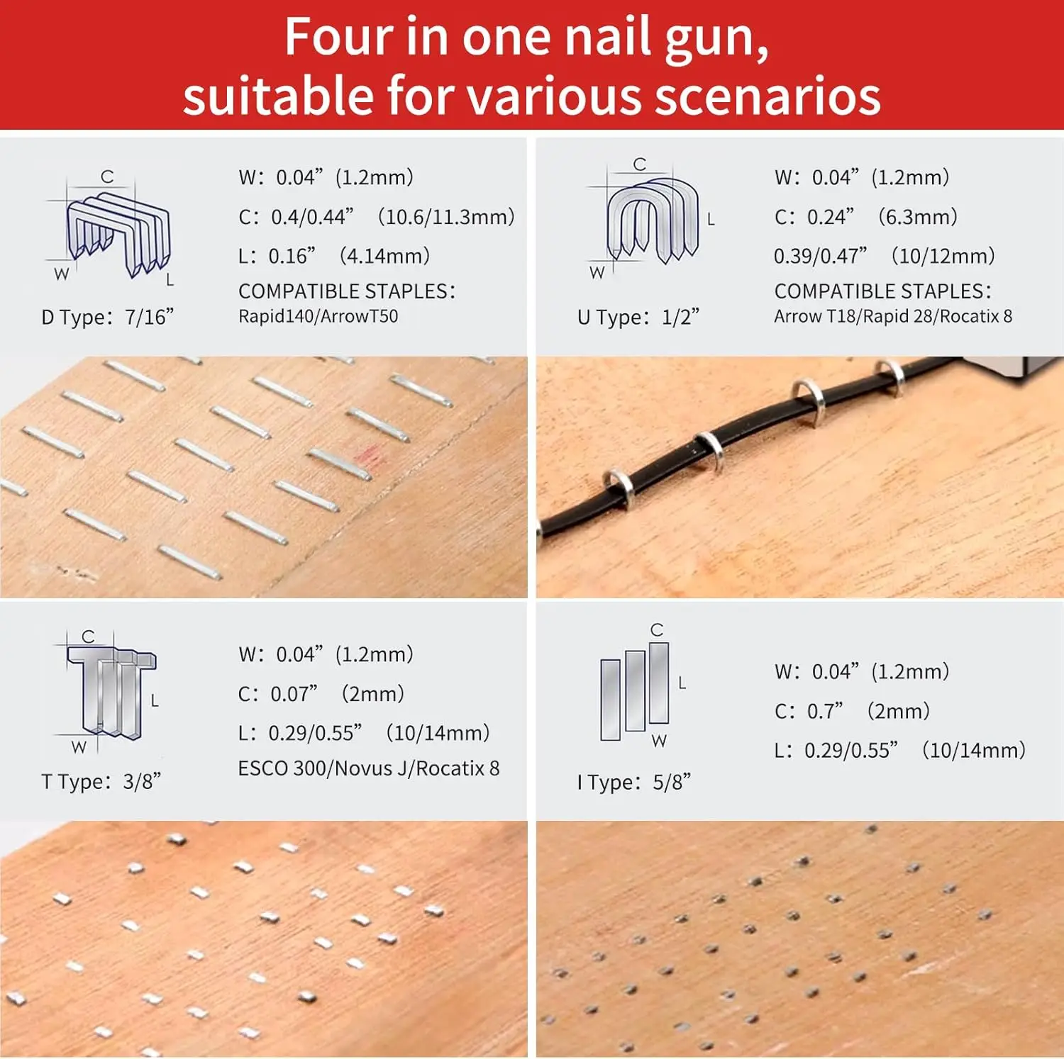 Best high quality houses decorating wooden wall furniture fastening tool metal steel staple manual air cordless nail gun