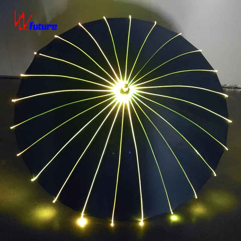 Unisex LED Light Adult Performances Dresses Fiber Optic Ballroom Stage & Dance Cosplay Costumes With Umbrella Party Robot Wear