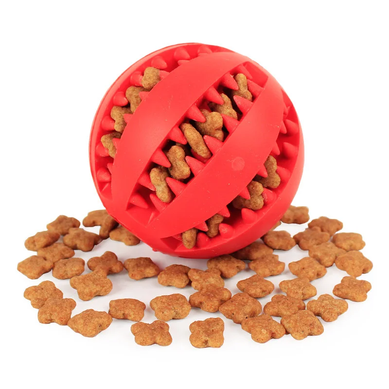 Toys for Dogs Rubber Dog Ball For Puppy Funny Dog Toys For Pet Puppies Large Dogs Tooth Cleaning Snack Ball Toy For Pet Products
