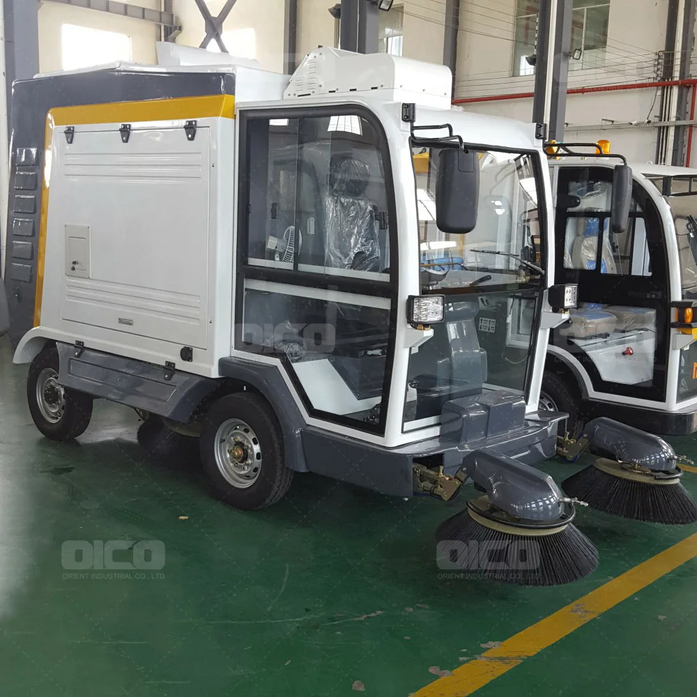 OR-S2000 подметально уборочное грузовик электрическая вакуумная подметально-уборочной машиной подъездной дорожки для уборки